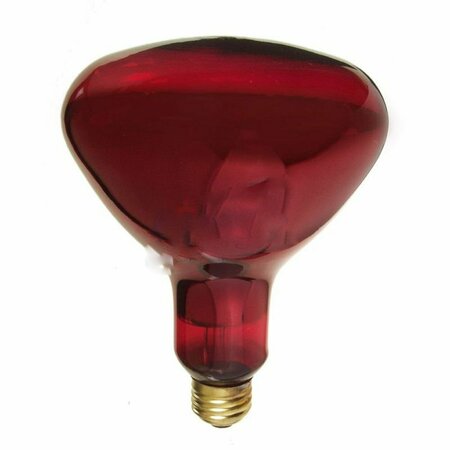 AMERICAN IMAGINATIONS 250W Bulb Socket Light Bulb Red Glass AI-37518
